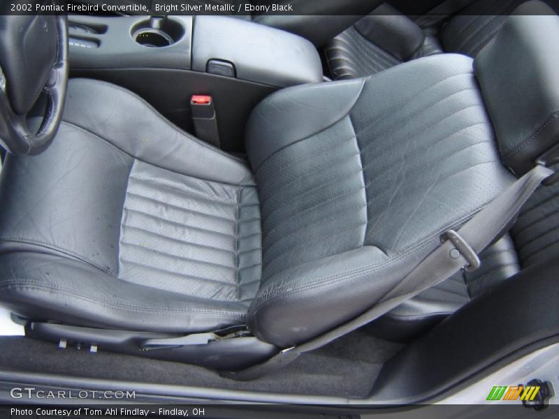 Bright Silver Metallic / Ebony Black 2002 Pontiac Firebird Convertible