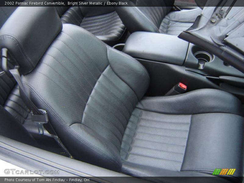 Bright Silver Metallic / Ebony Black 2002 Pontiac Firebird Convertible