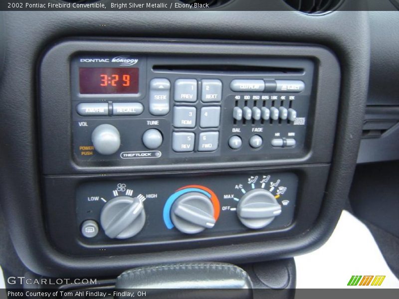 Bright Silver Metallic / Ebony Black 2002 Pontiac Firebird Convertible