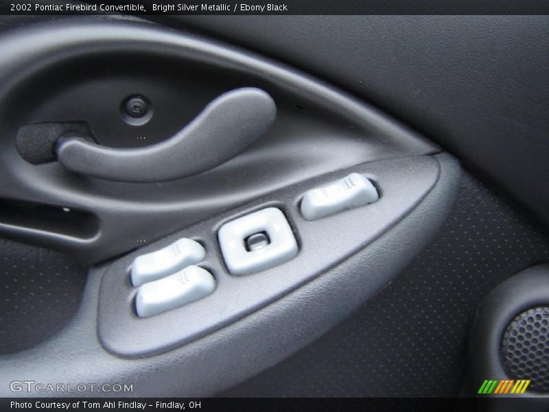Bright Silver Metallic / Ebony Black 2002 Pontiac Firebird Convertible