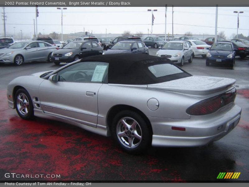 Bright Silver Metallic / Ebony Black 2002 Pontiac Firebird Convertible