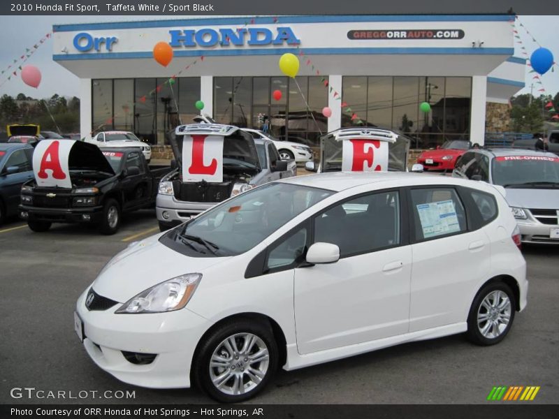 Taffeta White / Sport Black 2010 Honda Fit Sport