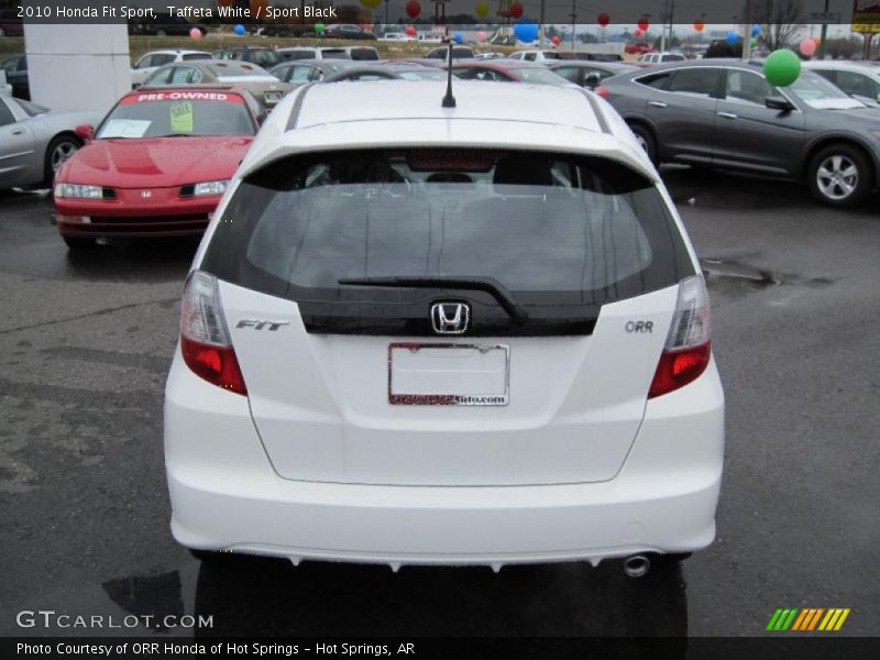 Taffeta White / Sport Black 2010 Honda Fit Sport