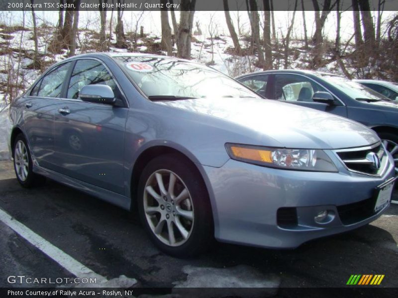 Glacier Blue Metallic / Quartz Gray 2008 Acura TSX Sedan