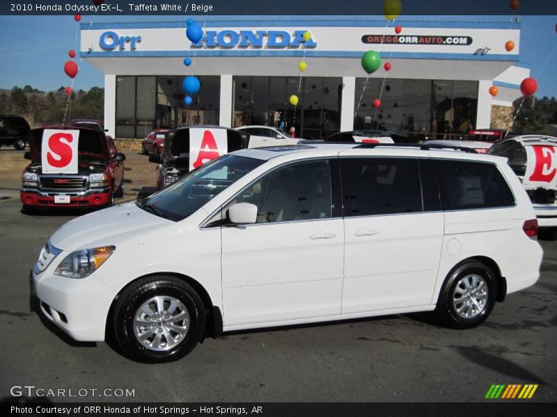 Taffeta White / Beige 2010 Honda Odyssey EX-L