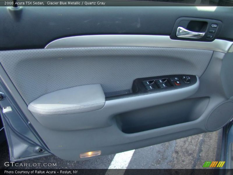 Glacier Blue Metallic / Quartz Gray 2008 Acura TSX Sedan
