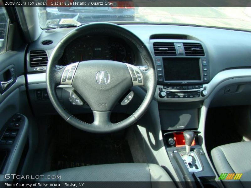Glacier Blue Metallic / Quartz Gray 2008 Acura TSX Sedan