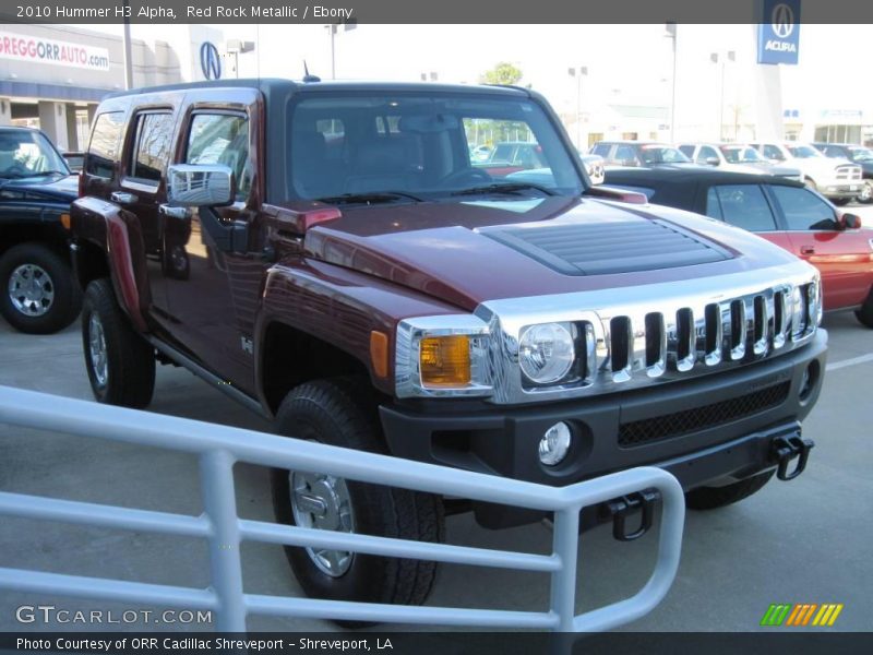 Red Rock Metallic / Ebony 2010 Hummer H3 Alpha