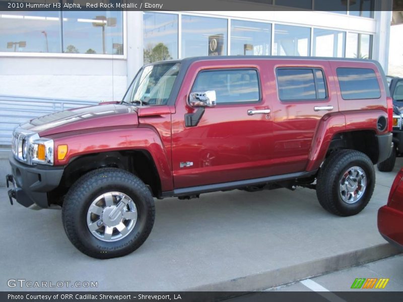 Red Rock Metallic / Ebony 2010 Hummer H3 Alpha