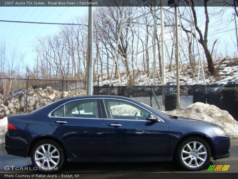 Royal Blue Pearl / Parchment 2007 Acura TSX Sedan