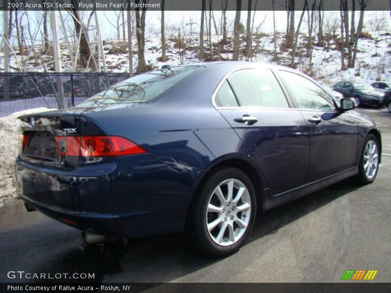 Royal Blue Pearl / Parchment 2007 Acura TSX Sedan