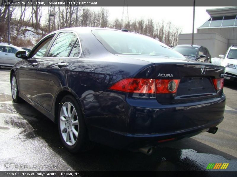 Royal Blue Pearl / Parchment 2007 Acura TSX Sedan