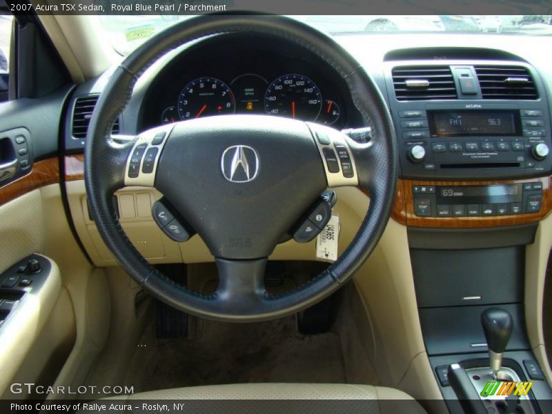 Royal Blue Pearl / Parchment 2007 Acura TSX Sedan