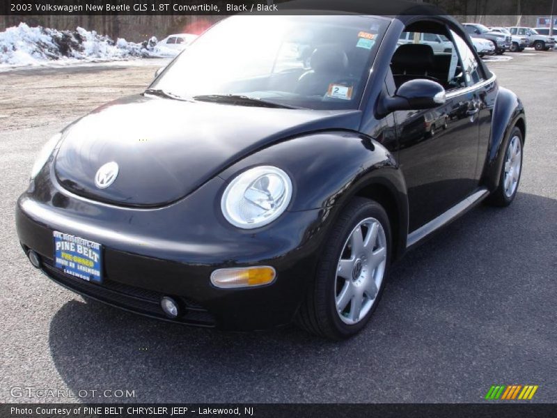 Black / Black 2003 Volkswagen New Beetle GLS 1.8T Convertible