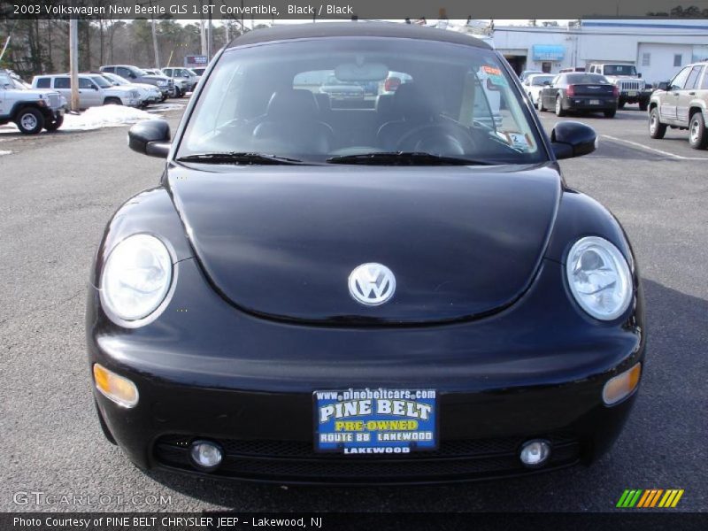 Black / Black 2003 Volkswagen New Beetle GLS 1.8T Convertible