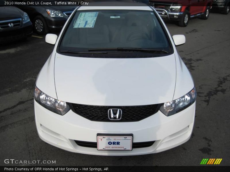 Taffeta White / Gray 2010 Honda Civic LX Coupe