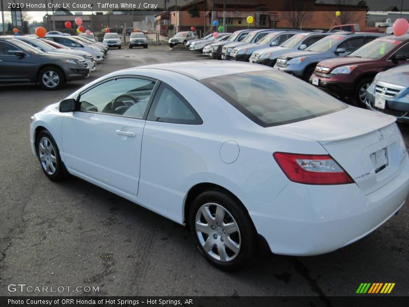 Taffeta White / Gray 2010 Honda Civic LX Coupe
