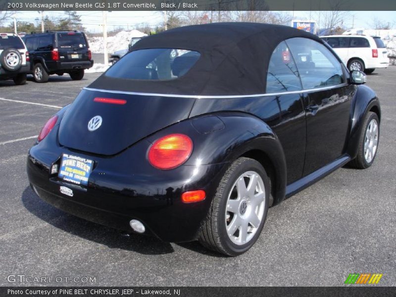 Black / Black 2003 Volkswagen New Beetle GLS 1.8T Convertible