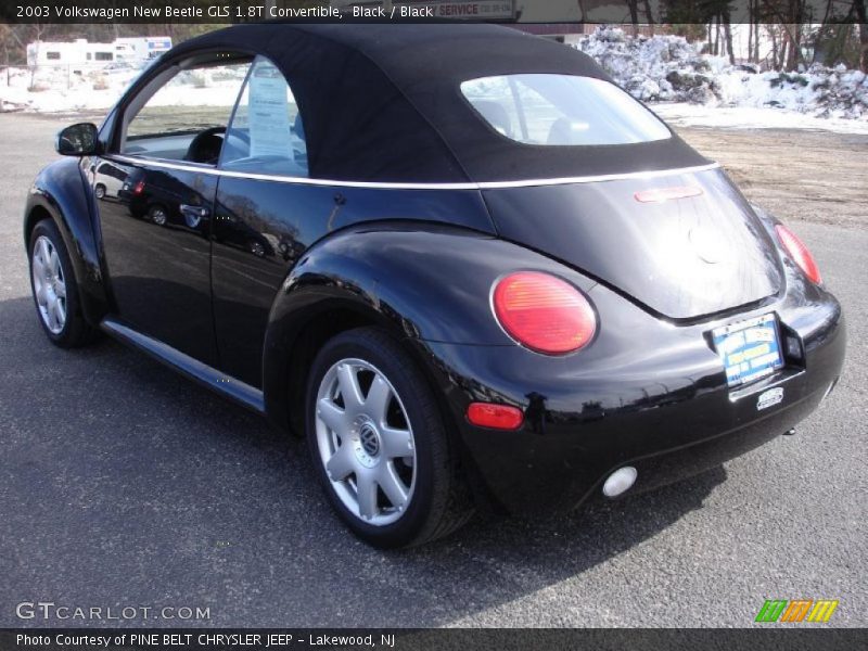 Black / Black 2003 Volkswagen New Beetle GLS 1.8T Convertible