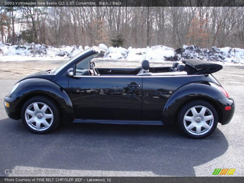 Black / Black 2003 Volkswagen New Beetle GLS 1.8T Convertible