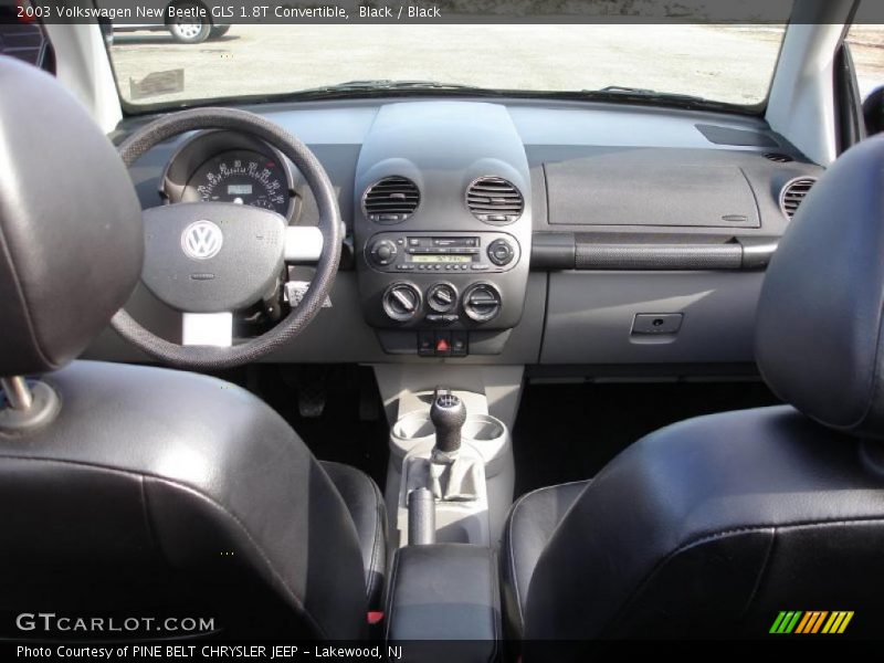 Black / Black 2003 Volkswagen New Beetle GLS 1.8T Convertible