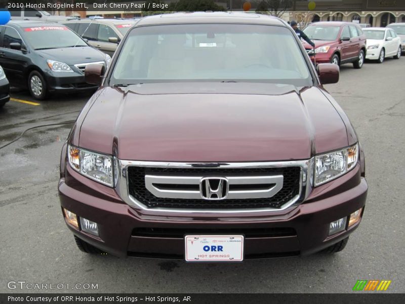 Dark Cherry Pearl / Beige 2010 Honda Ridgeline RTL