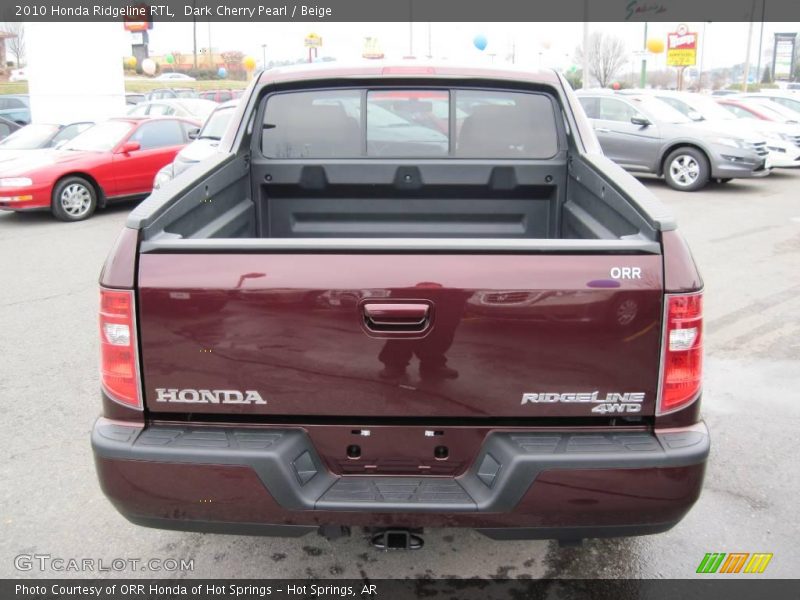 Dark Cherry Pearl / Beige 2010 Honda Ridgeline RTL