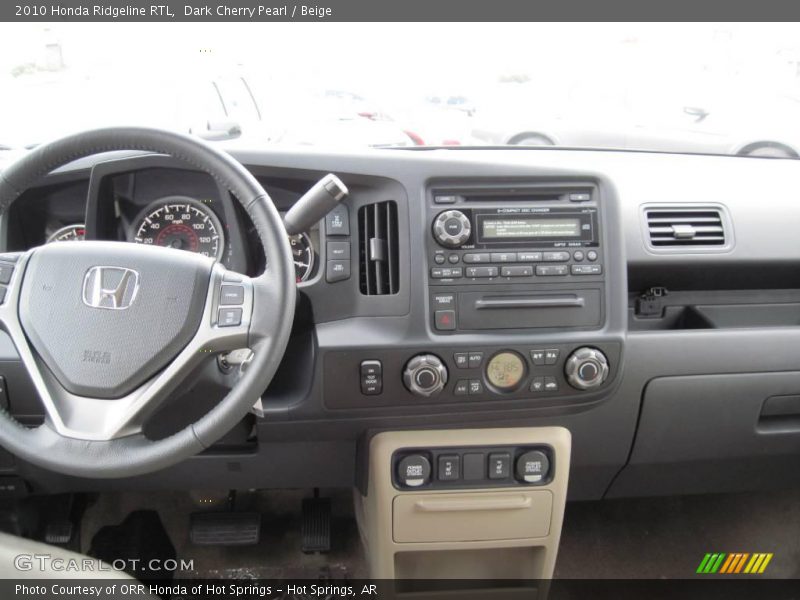 Dark Cherry Pearl / Beige 2010 Honda Ridgeline RTL