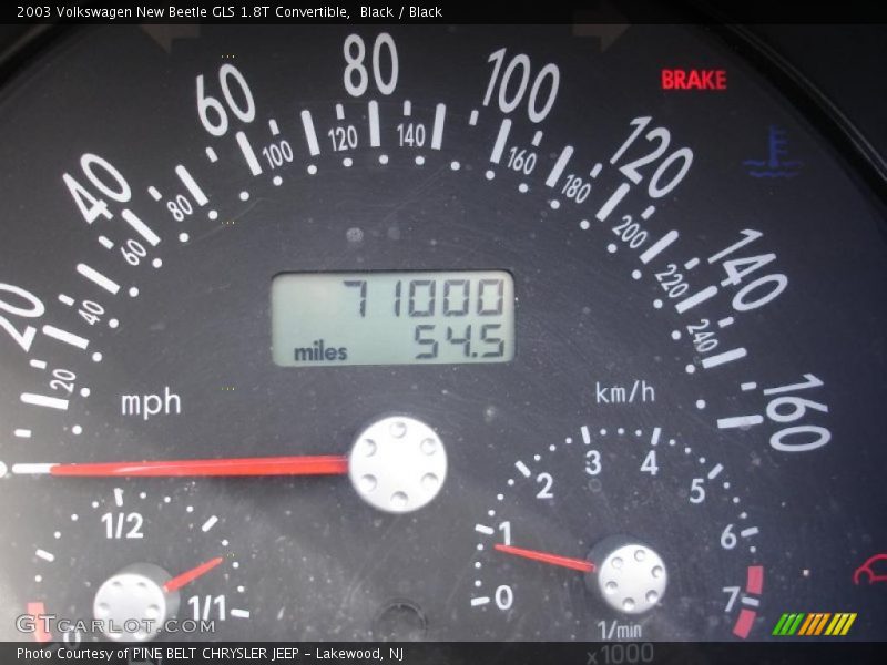 Black / Black 2003 Volkswagen New Beetle GLS 1.8T Convertible