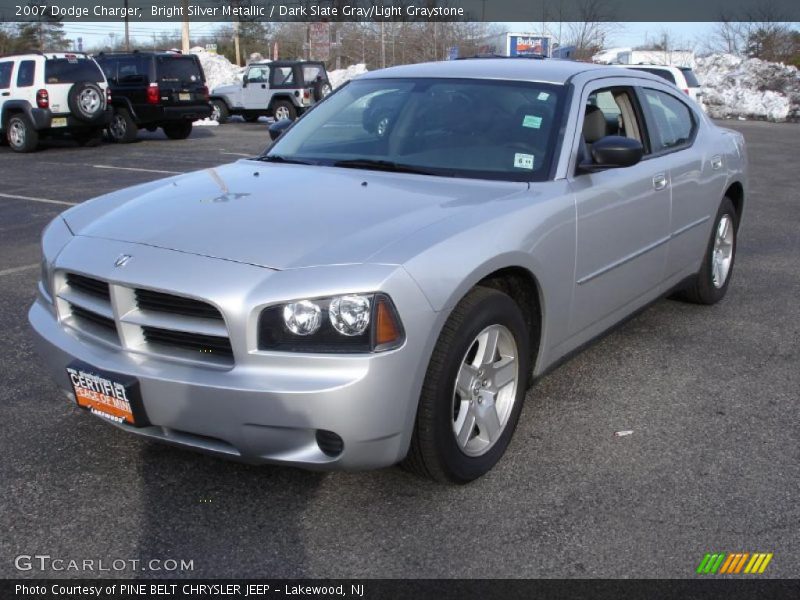 Bright Silver Metallic / Dark Slate Gray/Light Graystone 2007 Dodge Charger