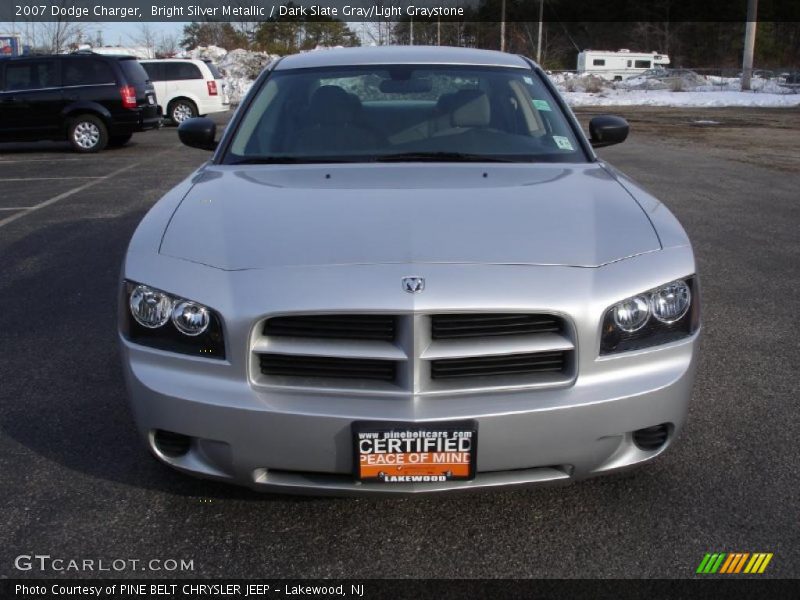 Bright Silver Metallic / Dark Slate Gray/Light Graystone 2007 Dodge Charger