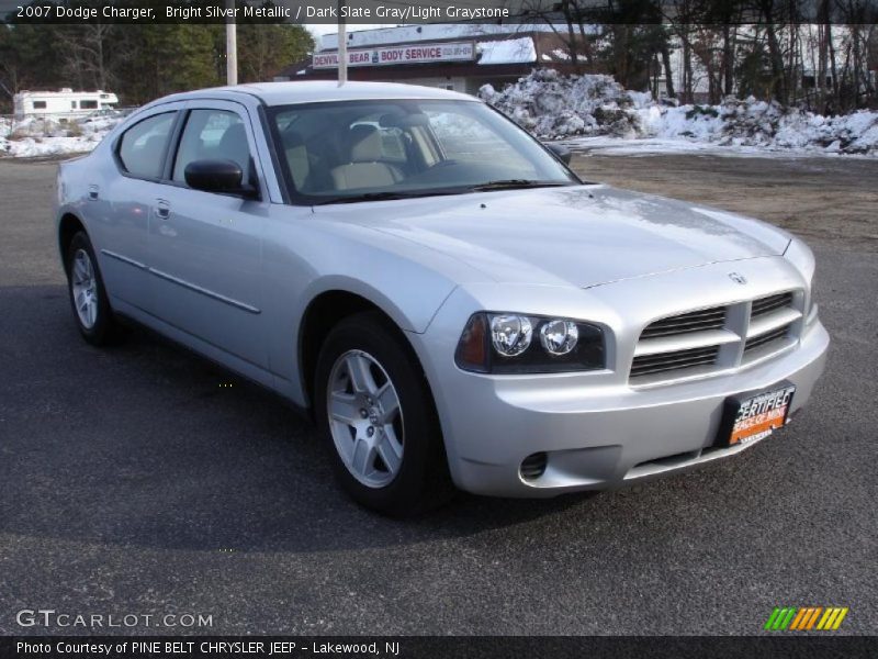 Bright Silver Metallic / Dark Slate Gray/Light Graystone 2007 Dodge Charger