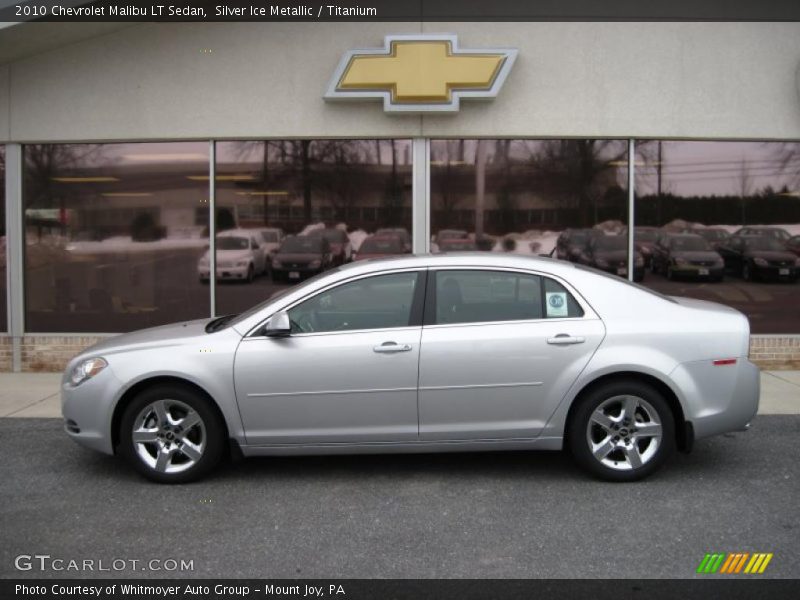 Silver Ice Metallic / Titanium 2010 Chevrolet Malibu LT Sedan