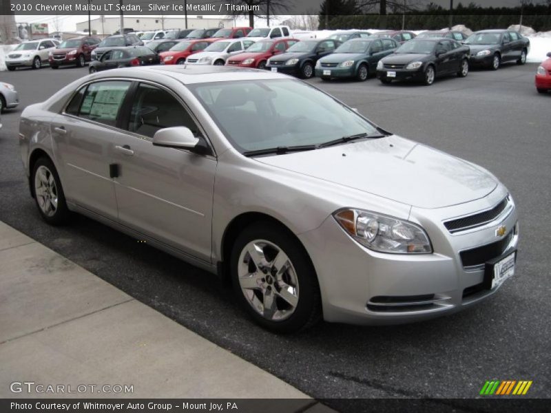 Silver Ice Metallic / Titanium 2010 Chevrolet Malibu LT Sedan