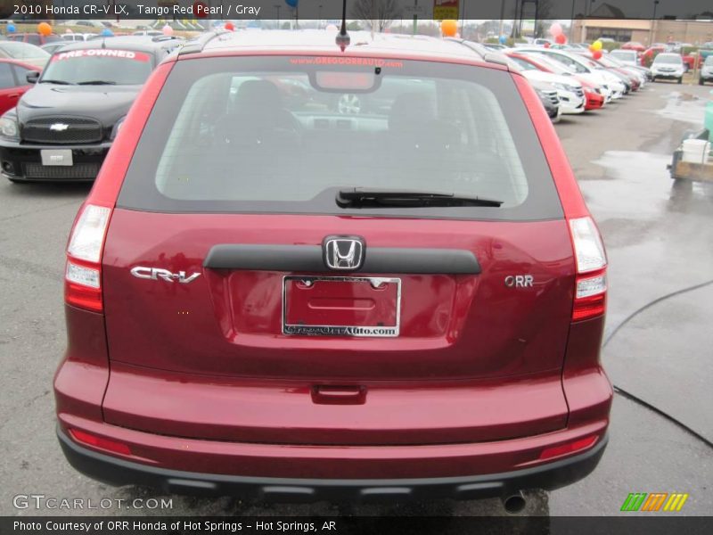 Tango Red Pearl / Gray 2010 Honda CR-V LX