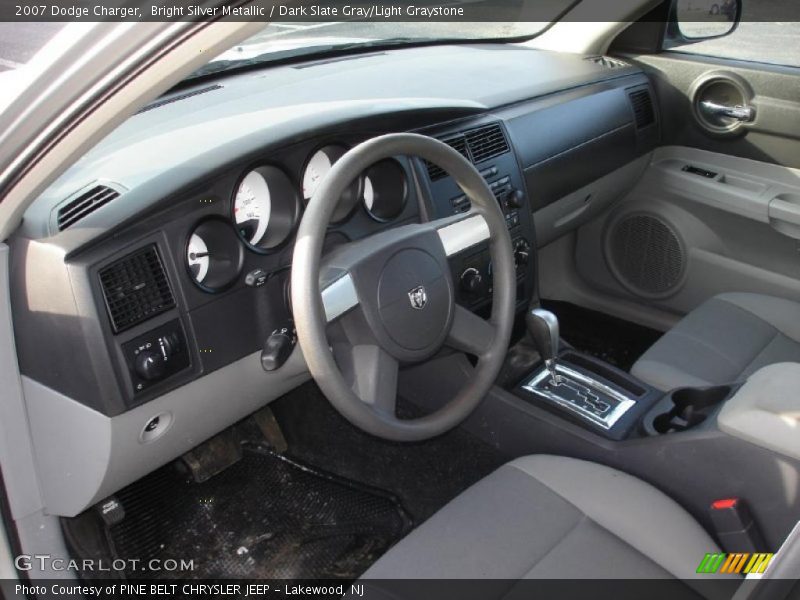 Bright Silver Metallic / Dark Slate Gray/Light Graystone 2007 Dodge Charger