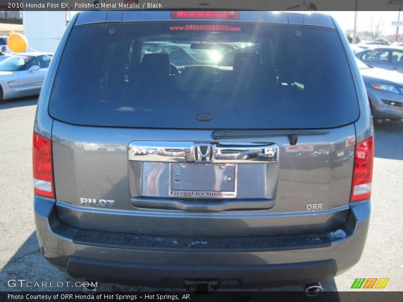 Polished Metal Metallic / Black 2010 Honda Pilot EX