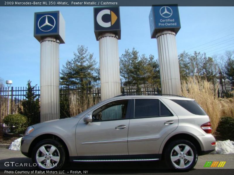 Pewter Metallic / Cashmere 2009 Mercedes-Benz ML 350 4Matic