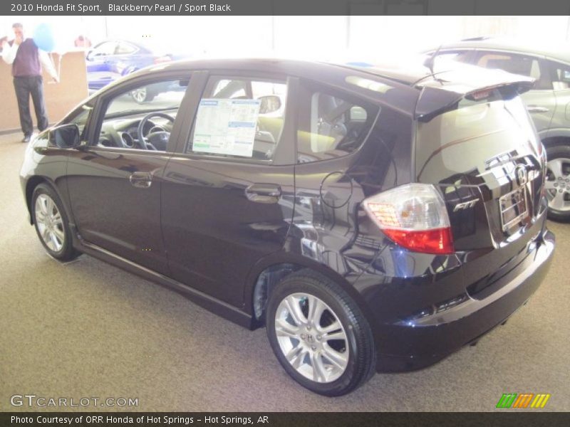 Blackberry Pearl / Sport Black 2010 Honda Fit Sport