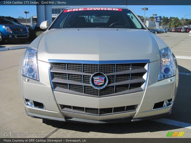 Gold Mist / Ebony 2009 Cadillac CTS Sedan