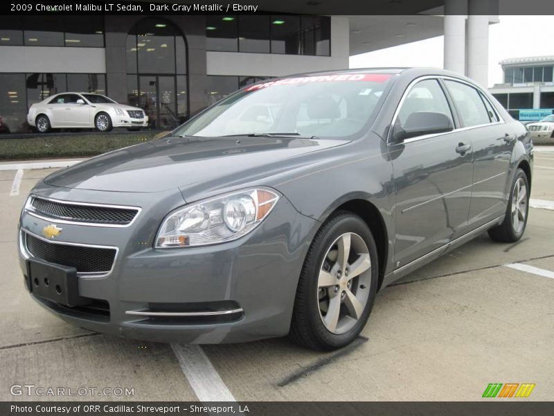 Dark Gray Metallic / Ebony 2009 Chevrolet Malibu LT Sedan
