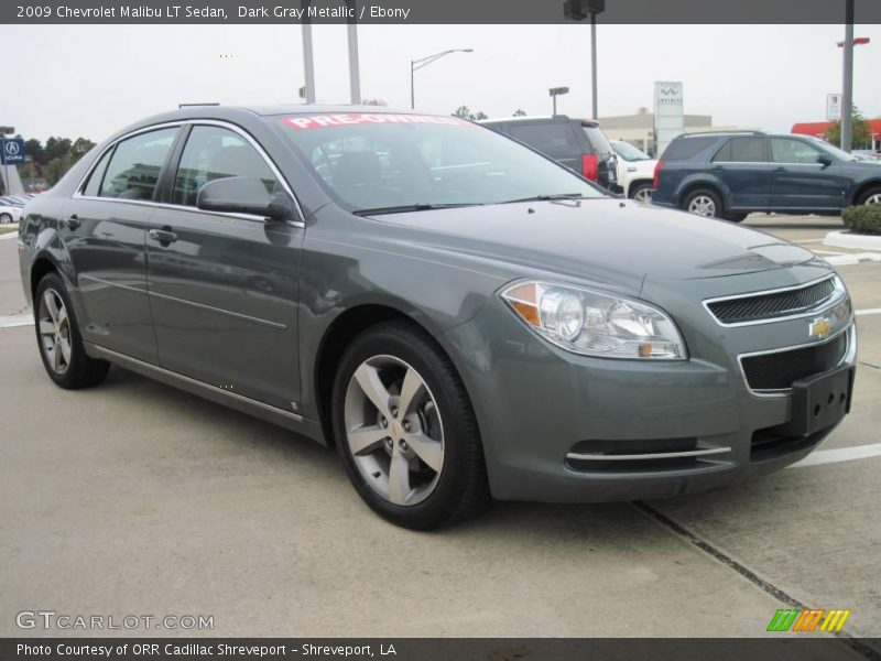 Dark Gray Metallic / Ebony 2009 Chevrolet Malibu LT Sedan