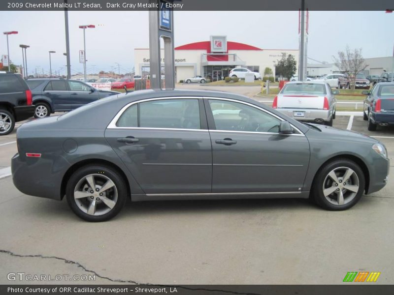 Dark Gray Metallic / Ebony 2009 Chevrolet Malibu LT Sedan