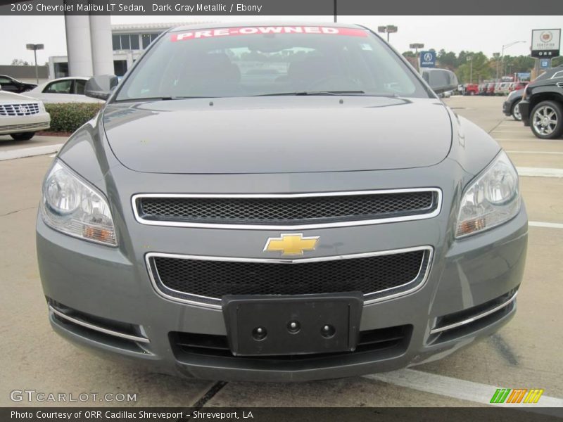 Dark Gray Metallic / Ebony 2009 Chevrolet Malibu LT Sedan