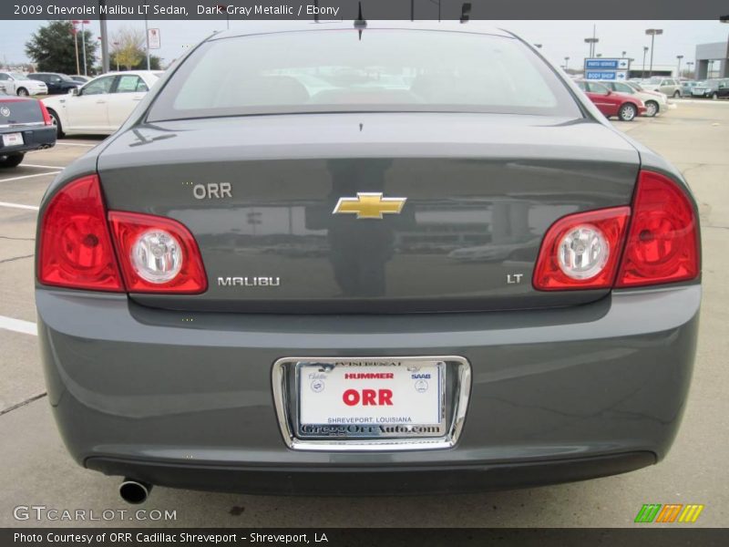 Dark Gray Metallic / Ebony 2009 Chevrolet Malibu LT Sedan