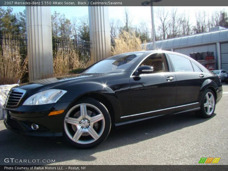 Black / Cashmere/Savanna 2007 Mercedes-Benz S 550 4Matic Sedan