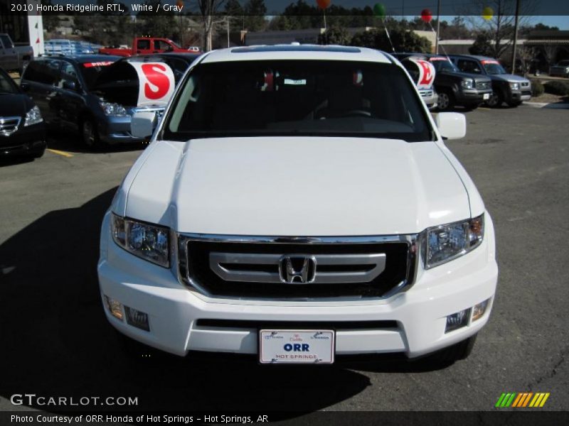 White / Gray 2010 Honda Ridgeline RTL