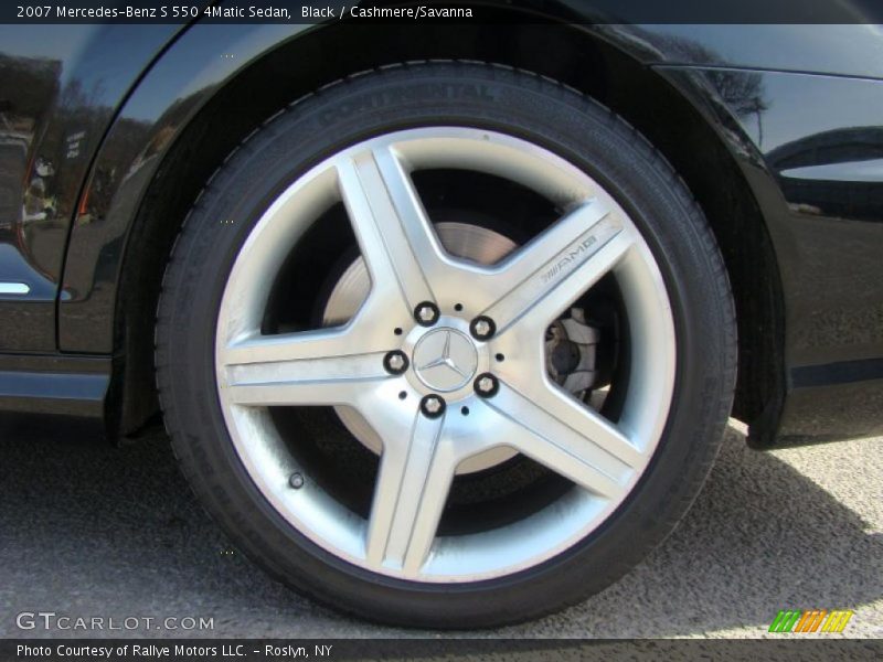 Black / Cashmere/Savanna 2007 Mercedes-Benz S 550 4Matic Sedan
