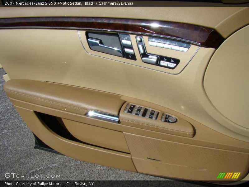 Black / Cashmere/Savanna 2007 Mercedes-Benz S 550 4Matic Sedan