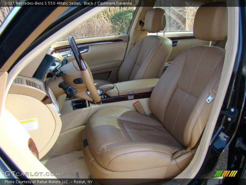 Black / Cashmere/Savanna 2007 Mercedes-Benz S 550 4Matic Sedan